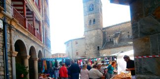 Plaza Mayor de Boltaña. Foto: SobrarbeDigital