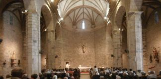 Interior de la iglesia de Bielsa. Foto: SobrarbeDigital