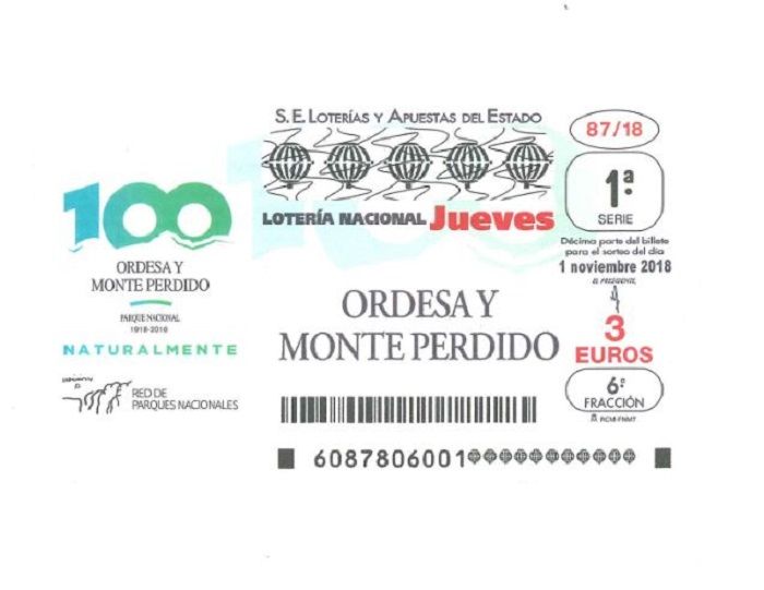 Imagen del décimo dedicado al Centenario de Ordesa Imagen del décimo dedicado al Centenario de Ordesa
