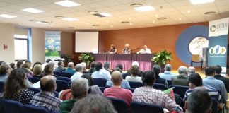 Imagen de la clausura de las jornadas en Monzón