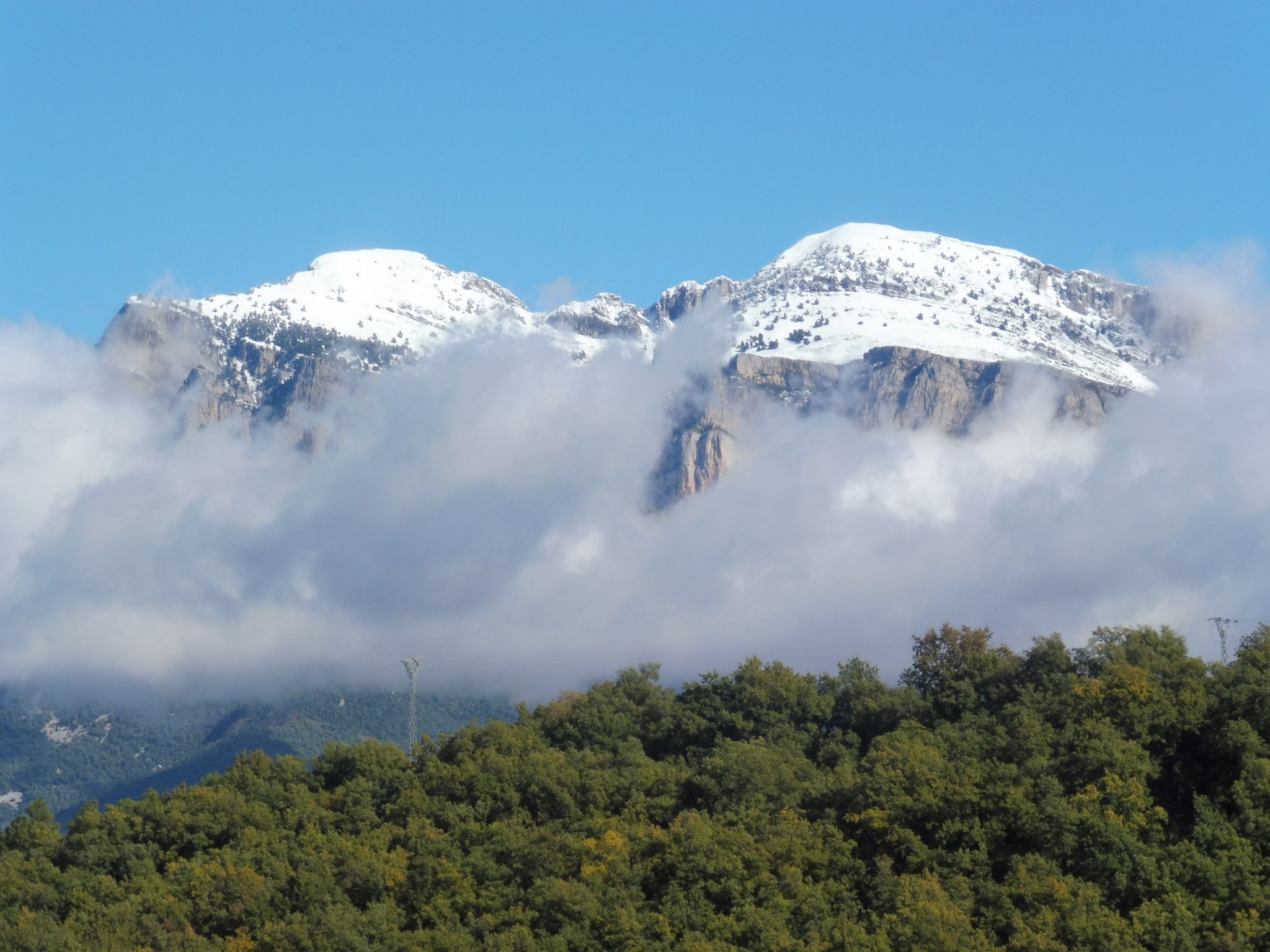 Peña Montañesa, imagen realizada hace unos días. Foto: SobrarbeDigital Peña Montañesa, imagen realizada hace unos días. Foto: SobrarbeDigital