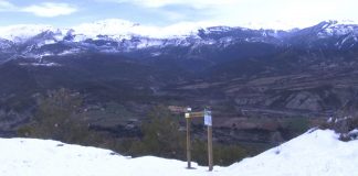 Ordesa desde Muro de Bellos en febrero de 2018. Foto: SobrarbeDigital
