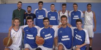 Equipo de basket del Sobrarbe. Foto: SobrarbeDigital.