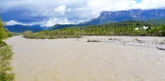 Las lluvias dejan muchos litros en Sobrarbe