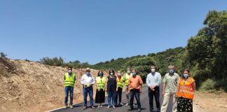 Concluyen las obras en la carretera entre Azlor y Abiego