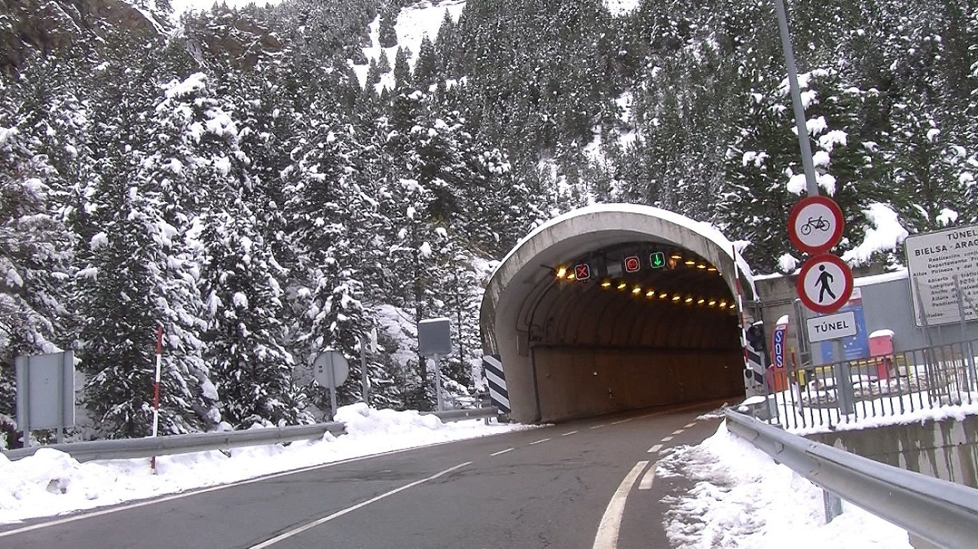 Cerrado por la noche el túnel de Bielsa-Aragnouet hasta nuevo aviso.