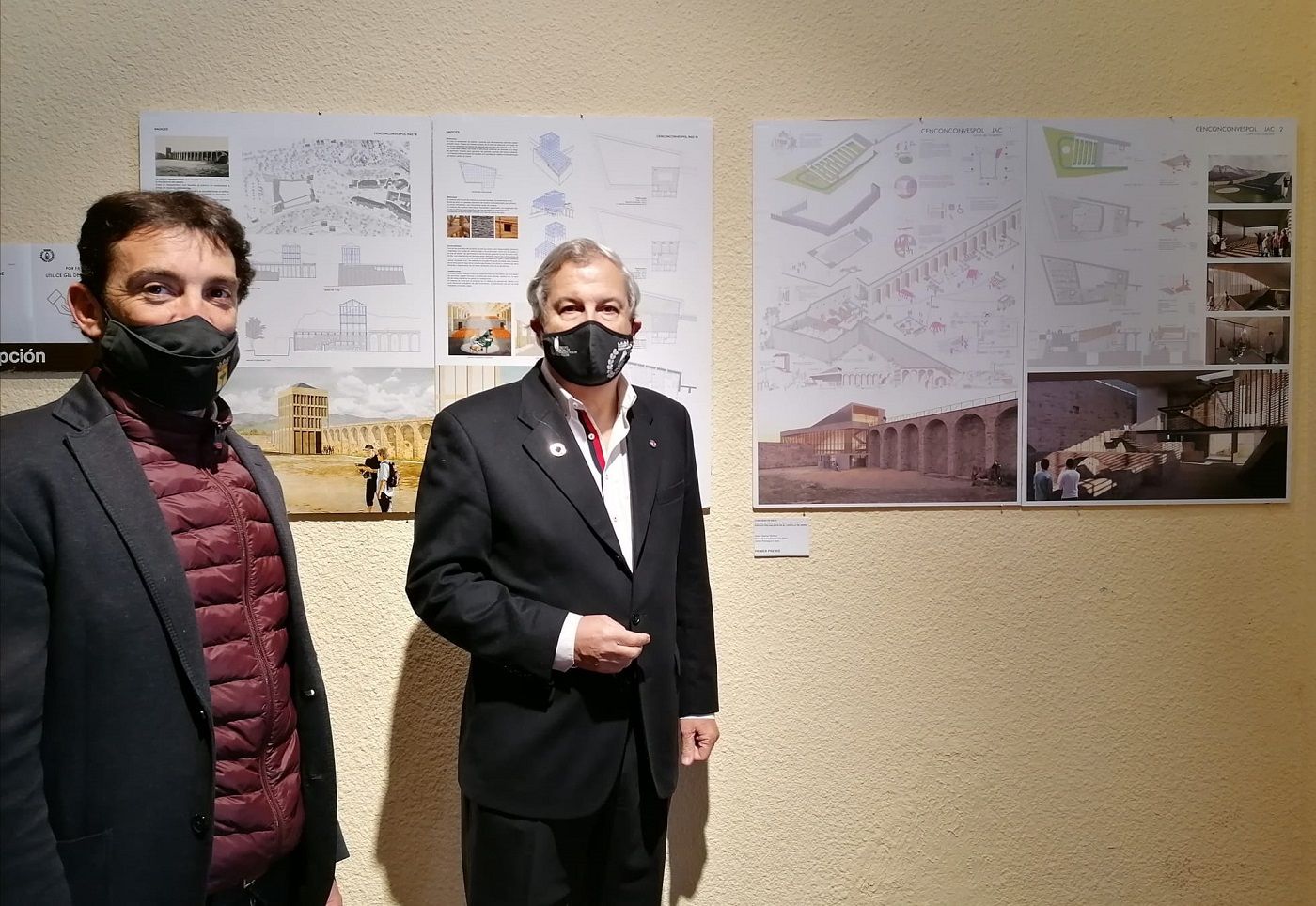 Los quince proyectos presentados para la construcción de un espacio de congresos en Aínsa se exponen en Zaragoza.