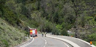 Fallece un motorista en un accidente de tráfico en Broto