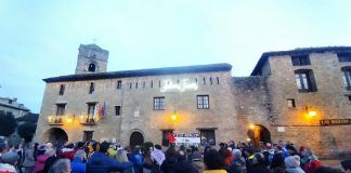Manifestación en apoyo a Palestina en Aínsa