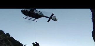 Rescate de dos senderistas en el barranco de la Crapera (Vídeo)