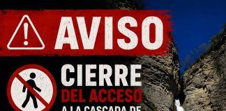 Cerrado el acceso y la vía Ferrata de la cascada del Sorrosal por seguridad