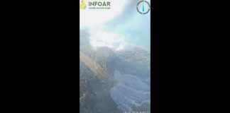 Incendio forestal en Sigüés, en Zaragoza (Vídeo)