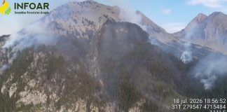 Imágenes del incendio de Plan
