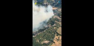 Imágenes del incendio forestal en La Fueva (Vídeo)