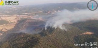 Imágenes del incendio en Peñarroya de Tastavíns (Teruel)