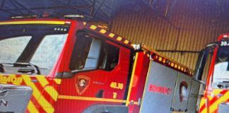Mueren un bombero de la DPZ y un operario en un incendio de un taller en Calatorao